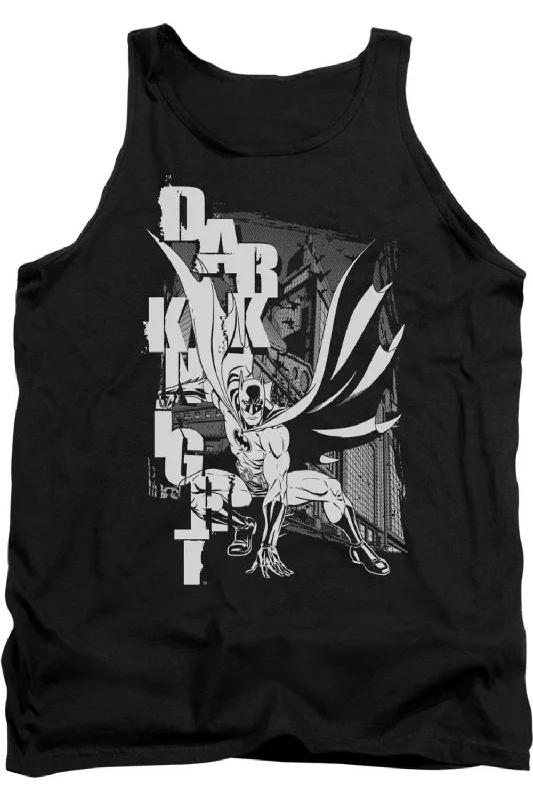 Men's Shirts with UV ProtectionBatman Vertical Letters Adult Tank Top