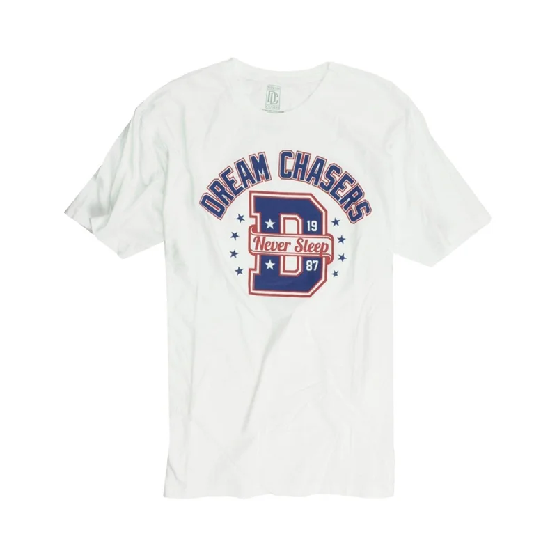 Men's Shirts with Pleated HemlinesEcko Unltd. Mens Never Sleep 2 Dream Chasersl Graphic T-Shirt, White, Small