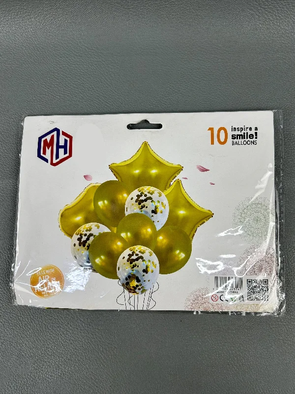 women's travel dressesPack Of 10Pcs Golden Heart & Stars Party Balloons Set BP64