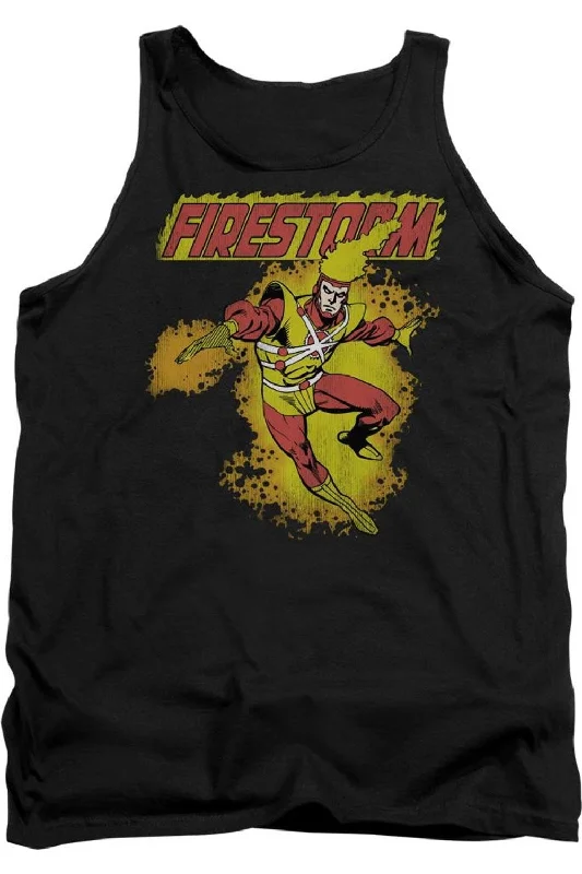 Men's Shirts with Wingtip CollarsDC Comics Firestorm Adult Tank Top