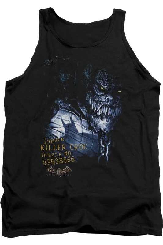 Men's Shirts with Patch PocketsBatman Arkham Asylum Arkham Killer Croc Adult Tank Top